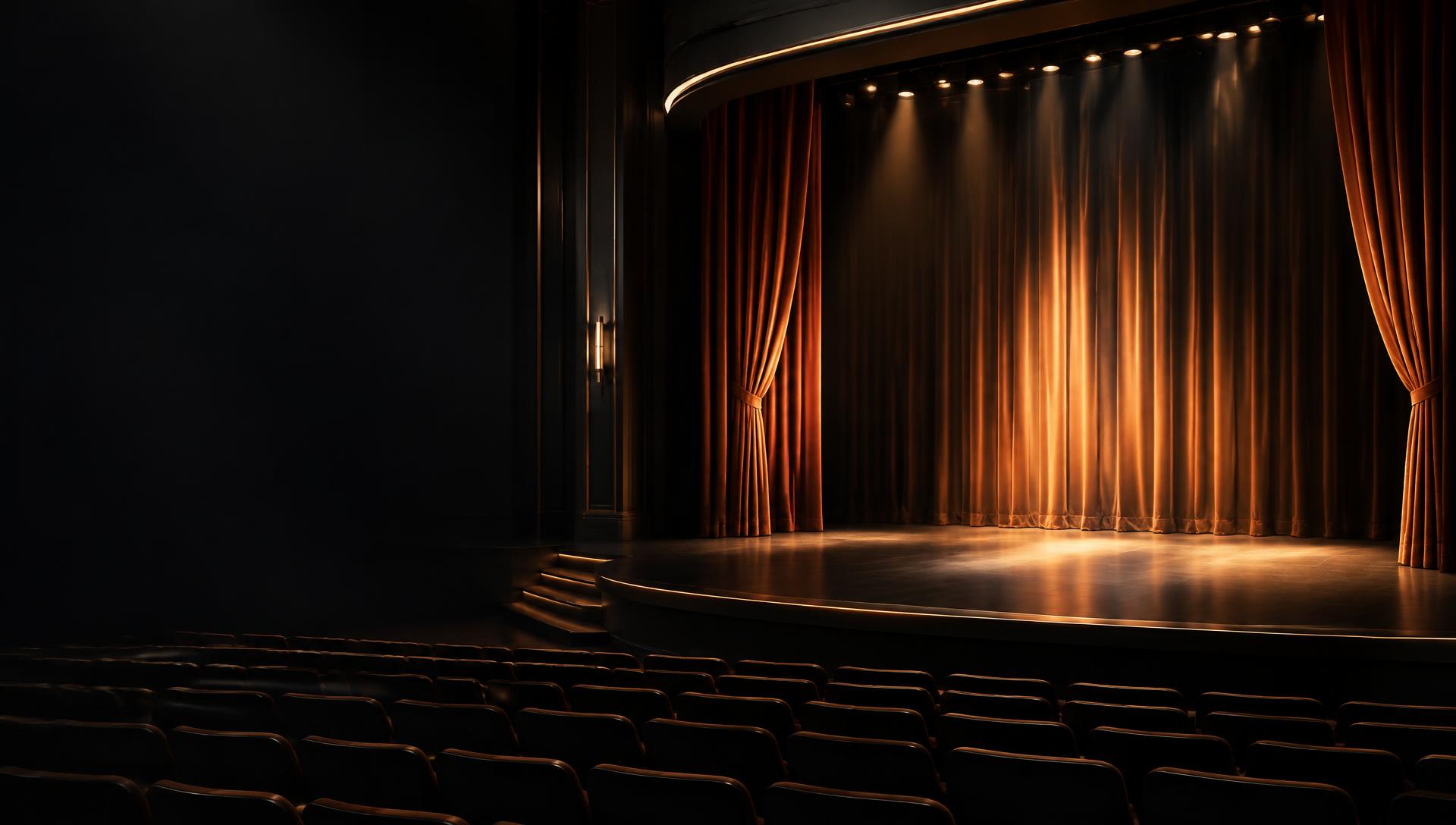 An elegant keynote theater stage