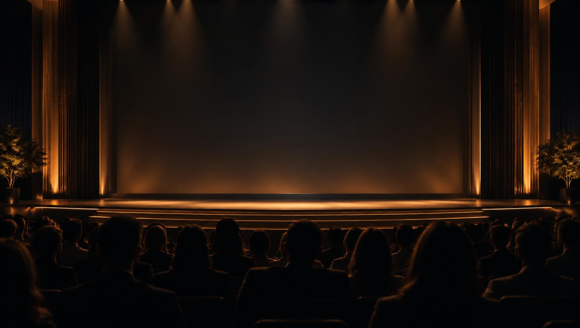Audience facing a keynote stage